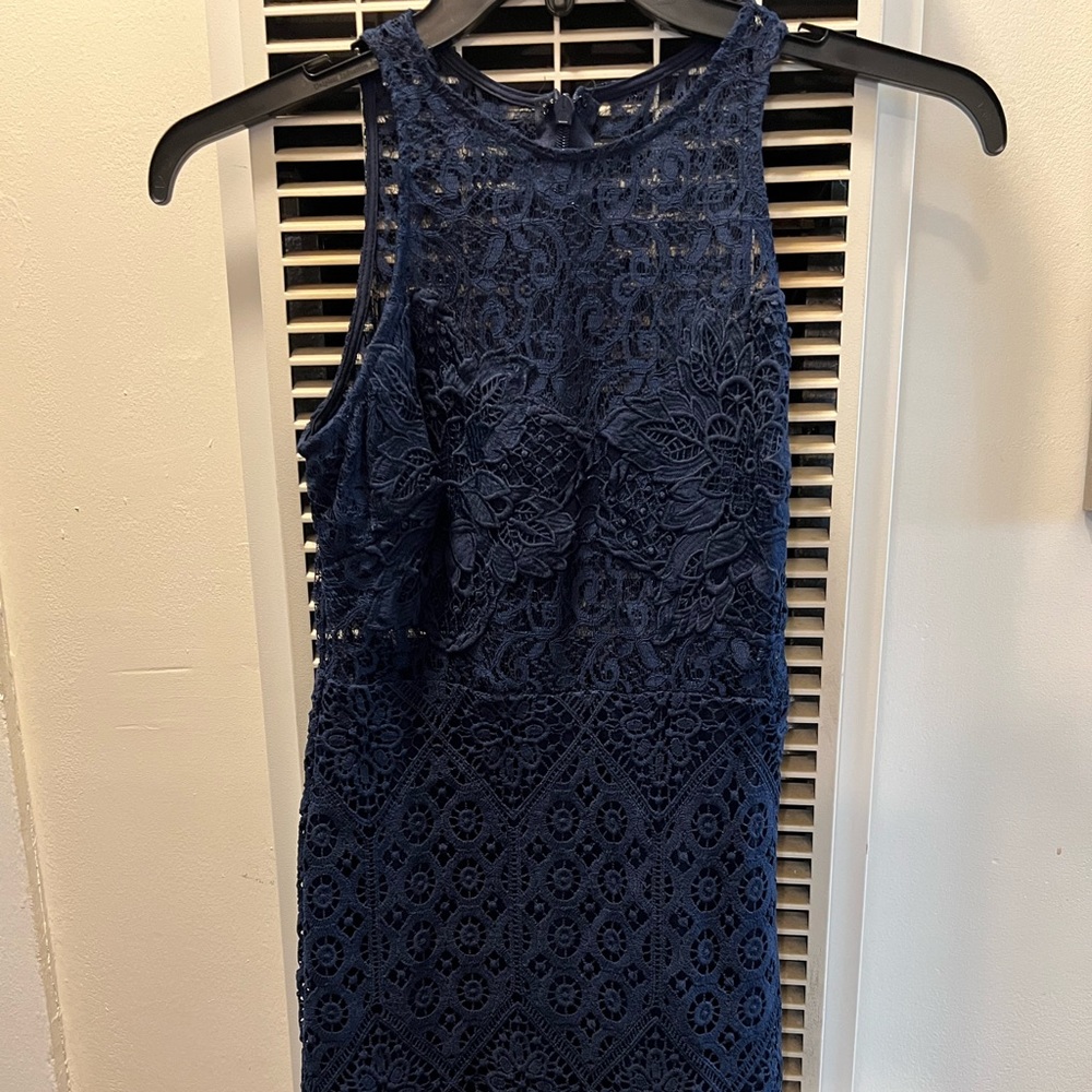 Woman Navy Blue Dress